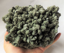 Large Hedenbergite Green Quartz Crystal Cluster Mineral Specimen - GQ10147