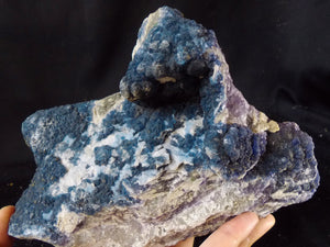 Gemmy Blue Fluorite Mineral Specimen Crystal Stone FLR10259