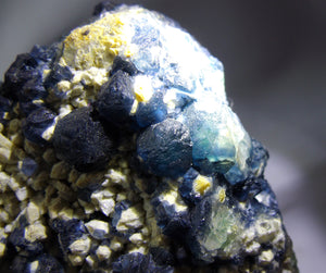 Large Raw Gemmy Blue Fluorite Crystal Mineral Specimen FLR10264