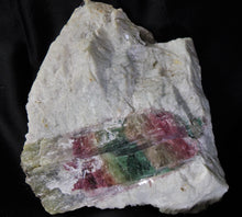 Natural Tricolor Watermelon Tourmaline Quartz Crystal Mineral Specimen TMLW10111