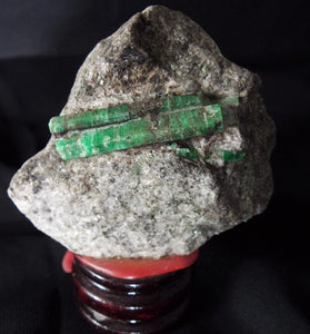 Top Natural Emerald Pyrite Stone Matrix Mineral Specimen - EM10125