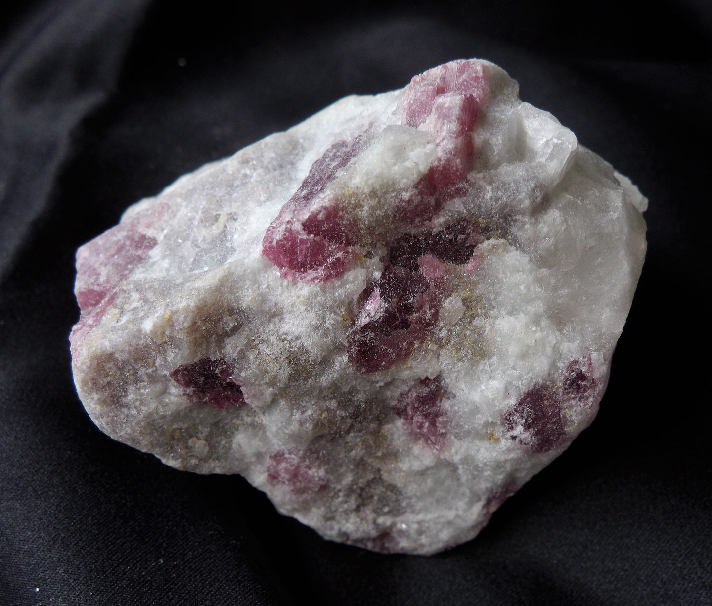 Rubellite Red Tourmaline Quartz Crystal Mineral Specimen TML10134