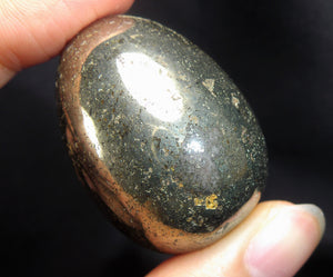 Small Pyrite Fool's Gold Polished Crystal Egg Mineral Stone