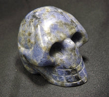Blue Sodalite Stone Crystal Skull Hand Carved Sculpture SOD10104