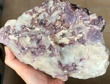 Large Raw White Quartz Purple Lepidolite Mica Crystal Matrix Cluster Mineral Specimen LEP10103