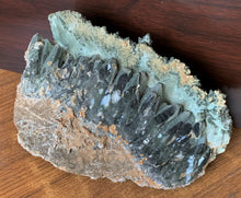 Rare Large Hedenbergite Green Prase Quartz Crystal Cluster Mineral Specimen Inner Mongolia - GQ10160