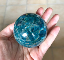 Natural Blue Apatite Polished Crystal Spheres - Various sizes available