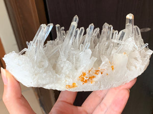 Big Clear Tibetan Needle Quartz Terminated Crystal Point Cluster Mineral Specimen