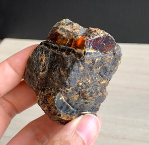 Raw Blue Red Amber Gemstone cluster mineral specimen