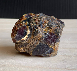 Raw Blue Red Amber Gemstone cluster mineral specimen