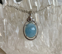 Natural Aquamarine Gemstone Silver Pendant Necklace Jewelry AQP10104