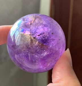 Top Bolivia Ametrine Crystal Sphere Stone Decor