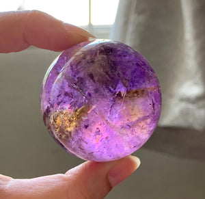 Top Bolivia Ametrine Crystal Sphere Stone Decor