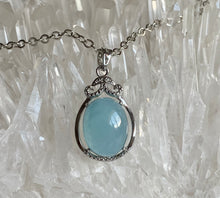 Natural Aquamarine Gemstone Silver Pendant Necklace Jewelry AQP10103