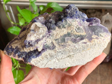 Big Raw Blue Fluorite Cube on Pyrite Mineral Specimen Crystal Stone FLR10341