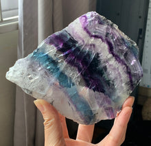 Rainbow Fluorite Crystal Slice Slab